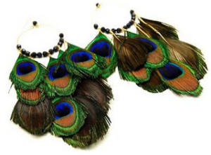 Taylor Armstrong Peacock Earrings