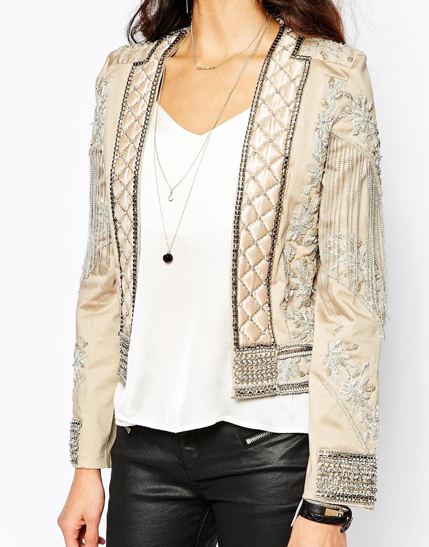 Erika Girardi S White Crystal Embellished Jacket Big Blonde Hair