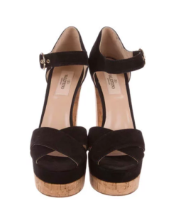 Dorit Kemsley S Black Cork Platform Heels Big Blonde Hair