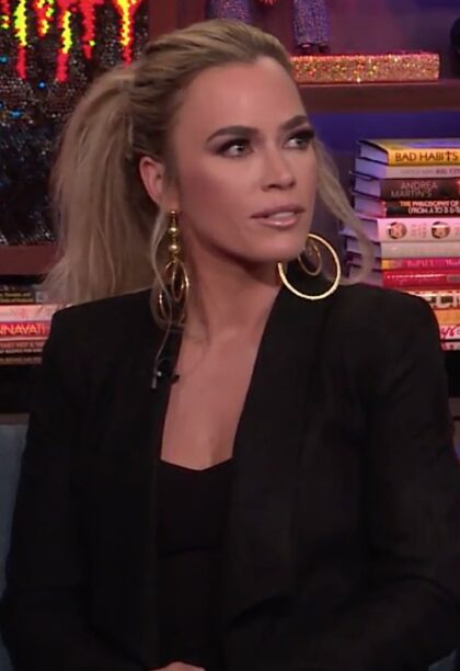 Teddi Mellencamp S Makeup On Wwhl Big Blonde Hair