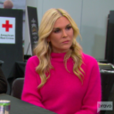 Tinsley Mortimer S Hot Pink Sweater Big Blonde Hair