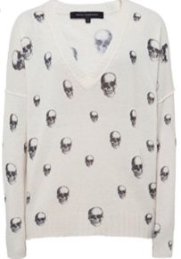 Tinsley Mortimer S Skull Sweater Big Blonde Hair