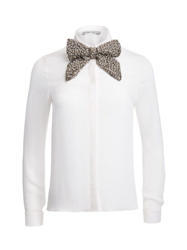 Bethenny Frankel S Embellished Bow Top Big Blonde Hair