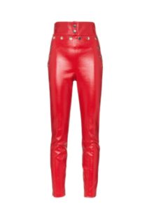 Caroline Stanbury S Red Leather Pants On Instagram Big Blonde Hair