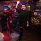 Kyle Richards Patent Leather Over The Knee Boots On Wwhl Big Blonde Hair