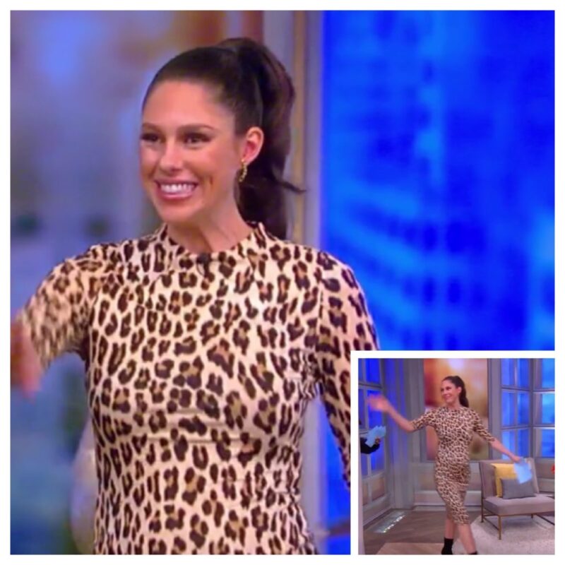 Abby Huntsman S Leopard Print Dress Big Blonde Hair