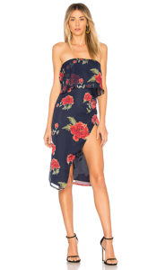 Melissa Gorga S Strapless Floral Dress Big Blonde Hair