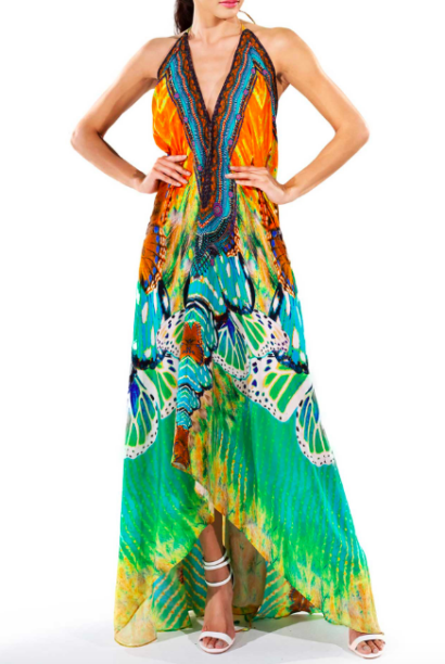 Brittany Cartwright S Printed Maxi Dress Big Blonde Hair