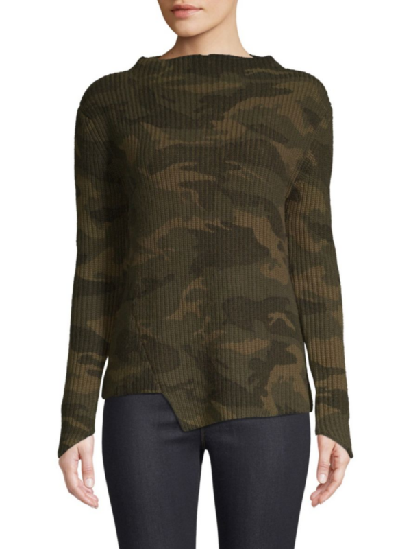 Tinsley Mortimer S Camo Sweater Big Blonde Hair