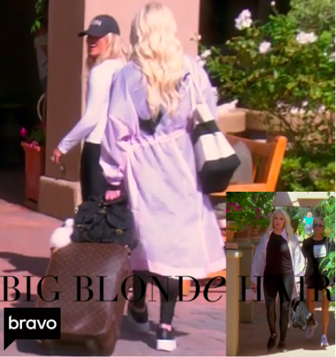 Erika Jayne Girardi S Long Pink Windbreaker Big Blonde Hair