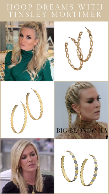 Hoop Dreams Tinsley Mortimer S Hoop Earrings Big Blonde Hair