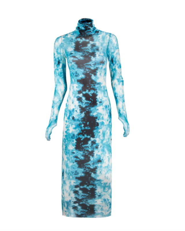 Erika Jayne Girardi S Blue Tie Dye Dress Big Blonde Hair