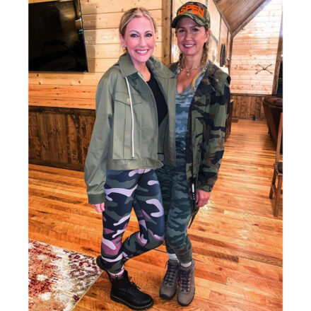 Stephanie Hollmans Camo Leggings Big Blonde Hair