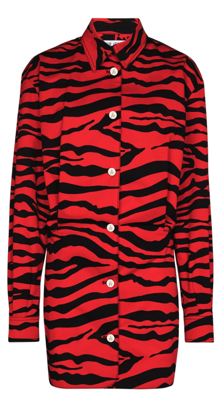 Erika Jayne Girardis Red And Black Zebra Print Dress Big Blonde Hair