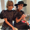 Kyle Richards And Lisa Rinna S Polka Dot Dress Big Blonde Hair