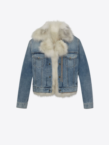 Lisa Barlow S Denim Fur Jacket Big Blonde Hair