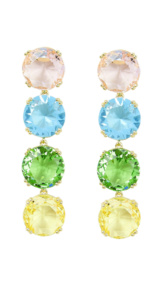 Braunwyn Windham Burkes Multicolor Crystal Drop Earrings Big Blonde Hair