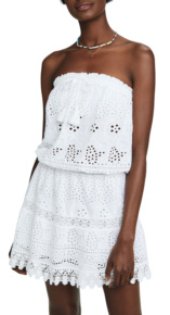 Kelly Dodds White Eyelet Cover Up Big Blonde Hair