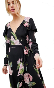 Jennifer Aydin S Black Floral Maxi Dress Big Blonde Hair