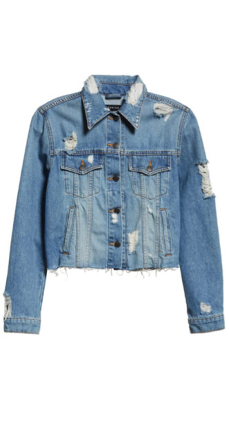 Kameron Westcotts Distressed Denim Jacket Big Blonde Hair