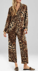 Kameron Westcotts Leopard Satin Pajamas Big Blonde Hair