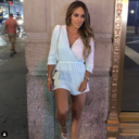 Melissa Gorga S White Sequin Romper Big Blonde Hair