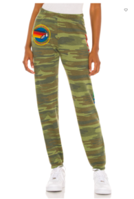 Kyle Richards Camo Sweatpants Big Blonde Hair