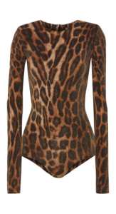 Lisa Barlows Metallic Leopard Bodysuit Big Blonde Hair