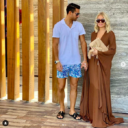 Caroline Stanbury S Brown Ring Dress Big Blonde Hair