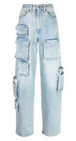 Lisa Barlows Cargo Multipocket Jeans Big Blonde Hair