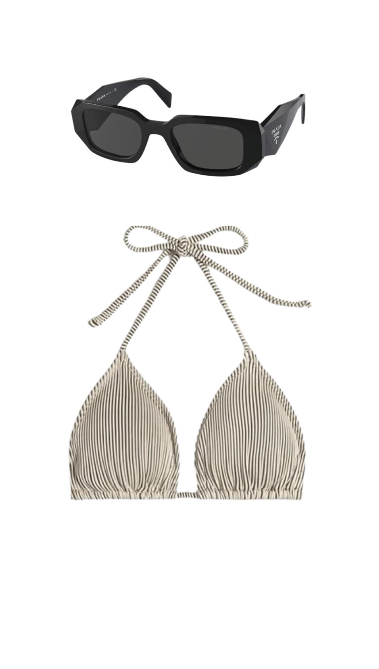 Madison Lecroy S Ribbed Bikini And Sunglasses