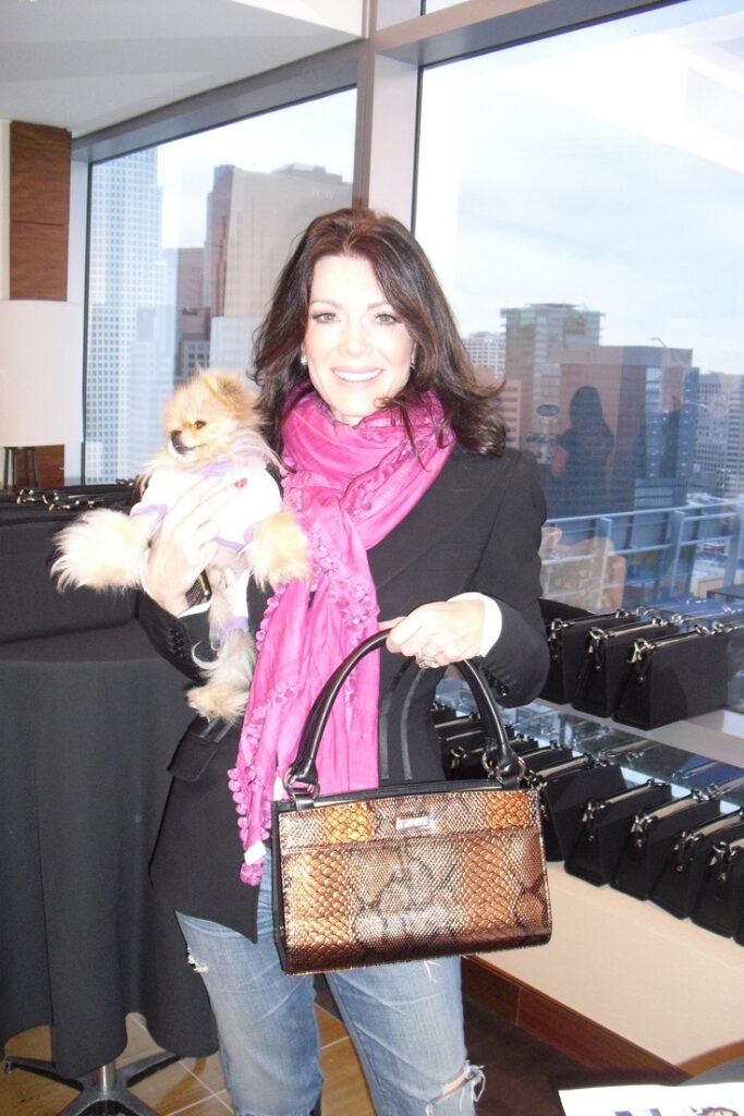 Lisa Vanderpump's Monogrammed Handbag