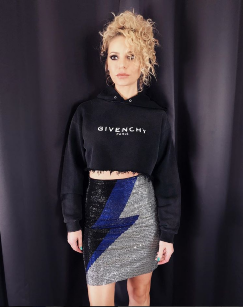 Dorit Kemsley's Black and White Givenchy Sweater