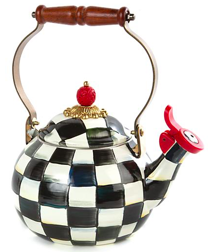 Tamra Judge's Black And White Checkered Tea Kettle