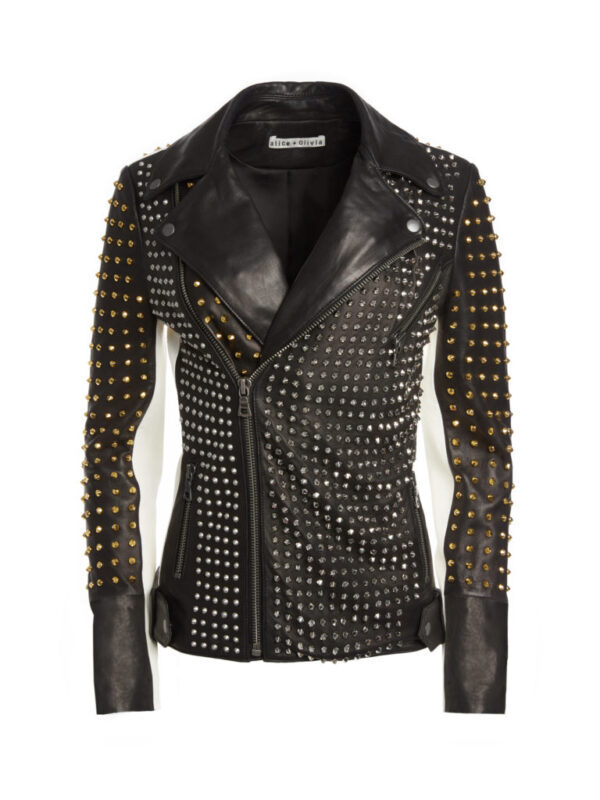 Bethenny Frankel's Studded Leather Jacket | Big Blonde Hair