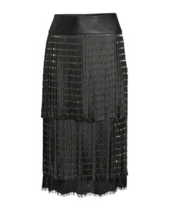 Kyle Richards’ Black Fringe Skirt | Big Blonde Hair