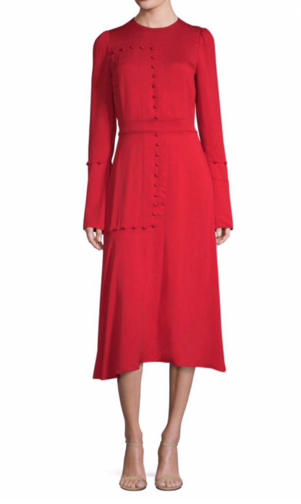 Savannah Guthrie's Red Bell Sleeve Dress | Big Blonde Hair