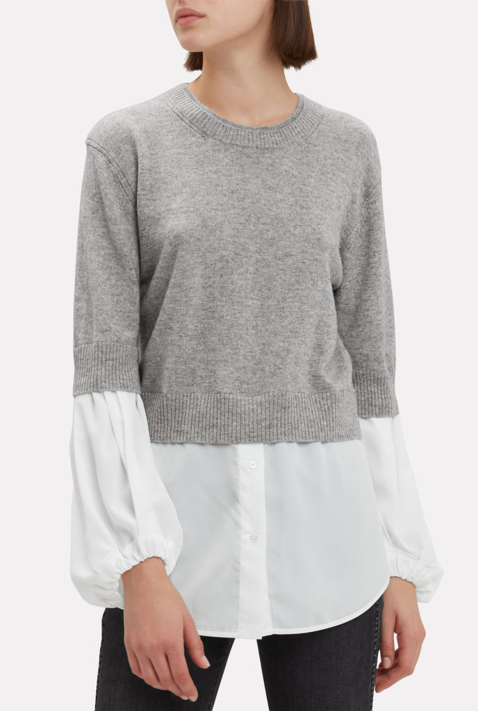 Tinsley Mortimer's Grey Layered Sweater