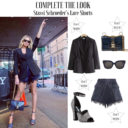 Stassi Schroeder's Satin Lace Trim Shorts | Big Blonde Hair