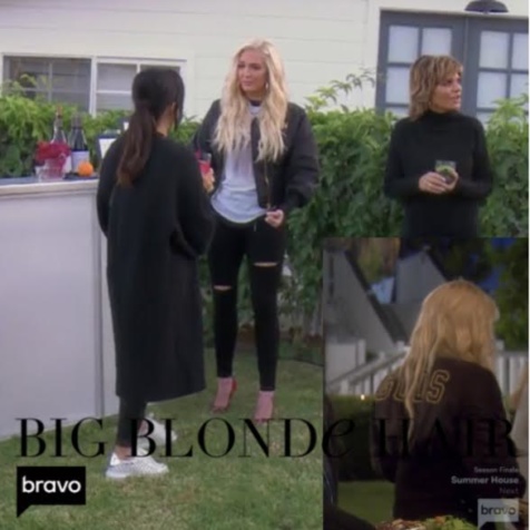 Erika Jayne Girardi's Black Bomber Jacket | Big Blonde Hair