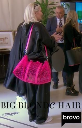 Erika Jayne's Neon Pink Mesh Bag