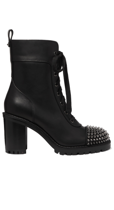 Jennifer Aydin’s Black Spike Studded Boots | Big Blonde Hair