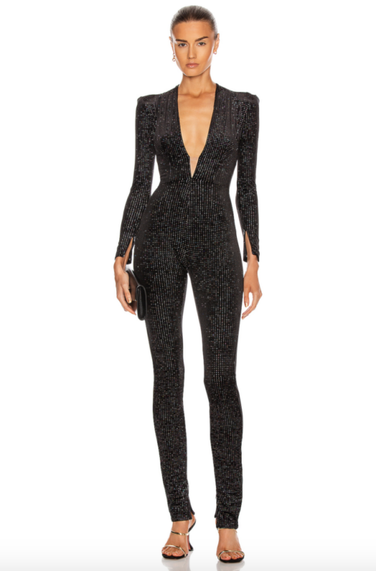 Lisa Rinna's Black Crystal Jumpsuit