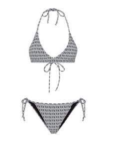 Melissa Gorga's Black and White Printed Bikini | Big Blonde Hair