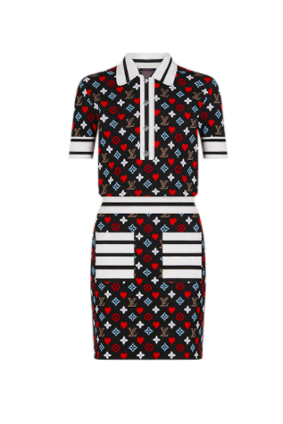 BigBlondeHair.com on X: Cat Call! Get details on Dorit Kemsley's Louis  Vuitton Logo Pajamas here:  #RHOBH   / X