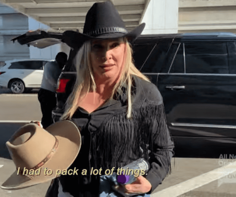 Shannon Beador's Black Fringe Shirt