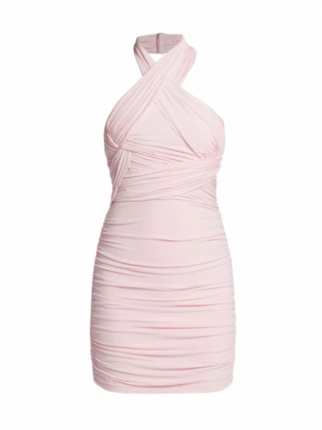 Whitney Rose's Pink Wrap Confessional Dress