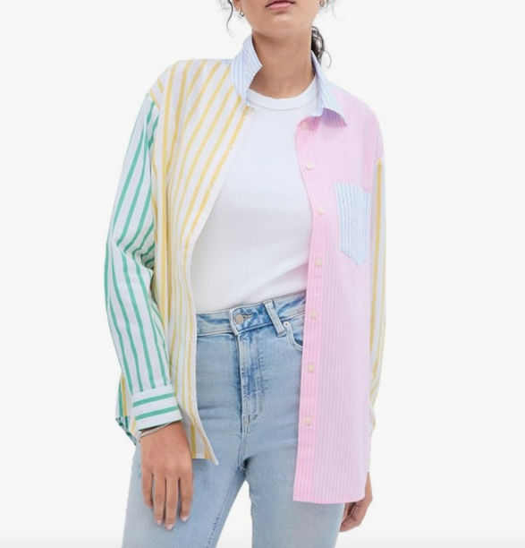 Jenna Lyons' Colorblock Striped Shirt