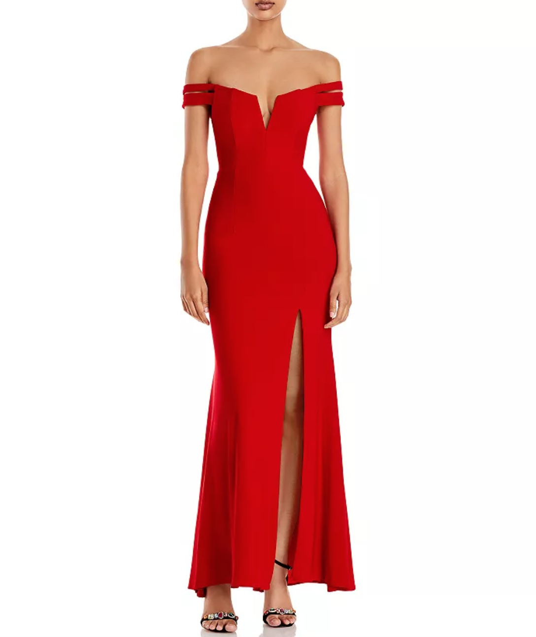 Dorit Kemsley's Red Off The Shoulder Gown
