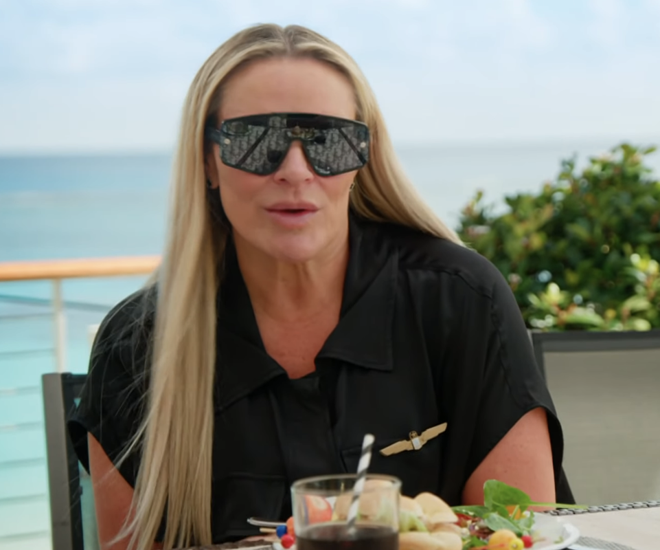 Heather Gay's Black Logo Sunglasses
